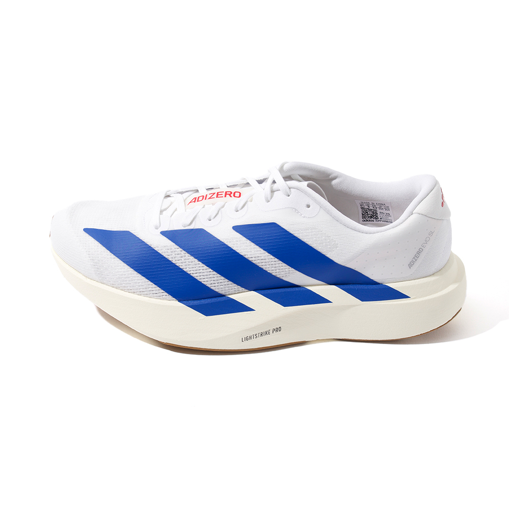 Adidas Adizero Evo Sl 男鞋 白藍色 緩震 回彈 支撐 運動 慢跑鞋 JS4494