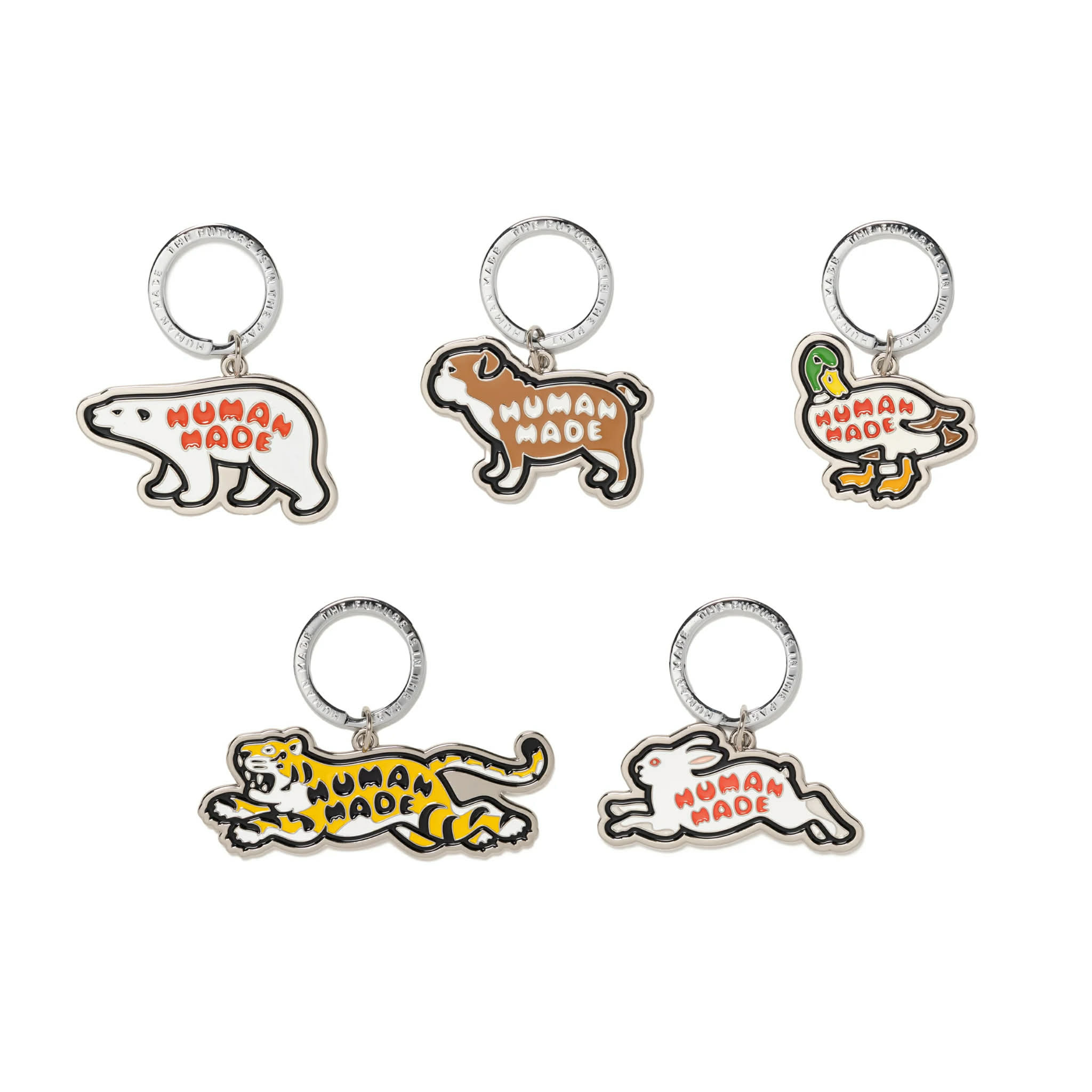 HUMAN MADE Animal Keyring 青と虎 Human Made Animal #1 Tiger Keychain Silver - SS24 - US