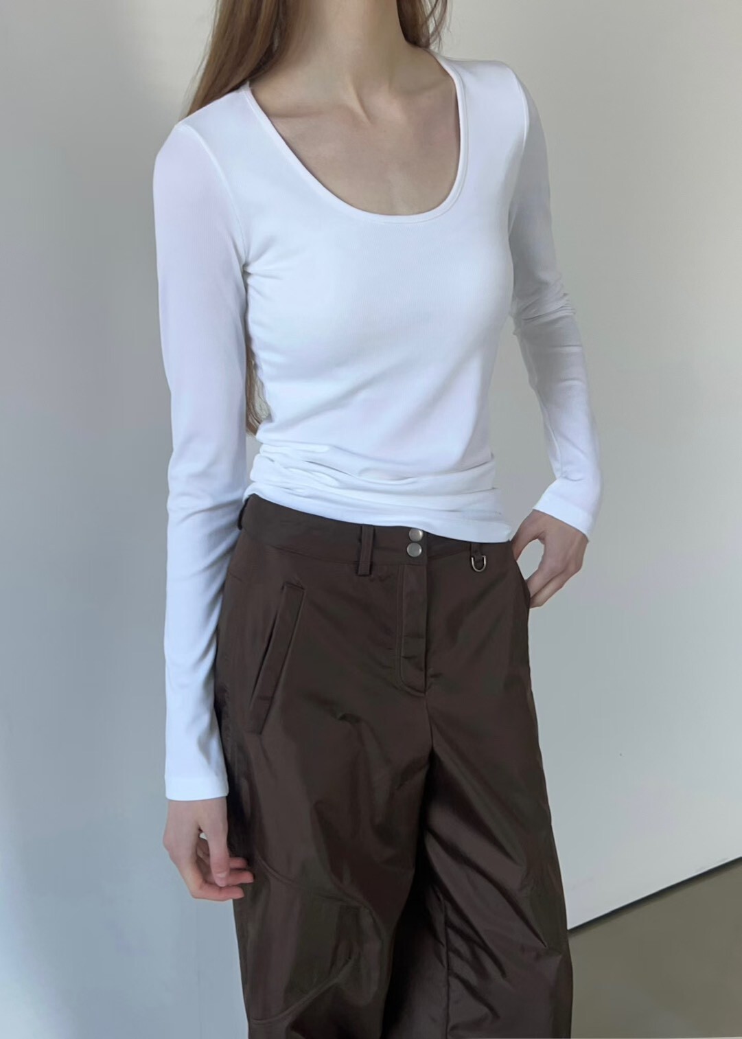 #AD35U領百搭BRA上衣(黑/墨/咖/白)