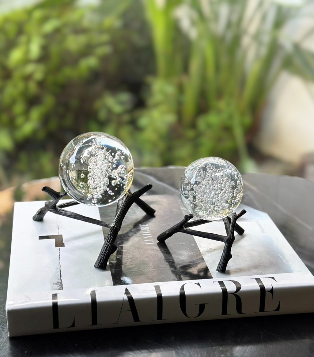 樹枝水晶球擺飾