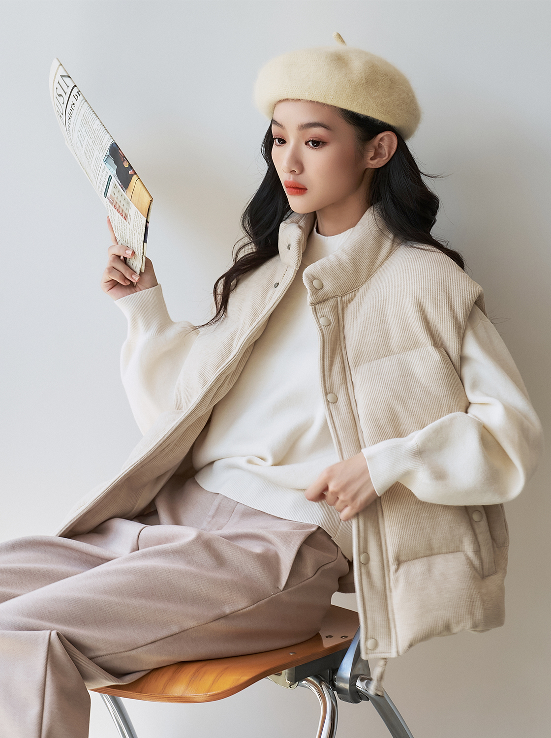 【期間限定】無重力 發熱紋理背心