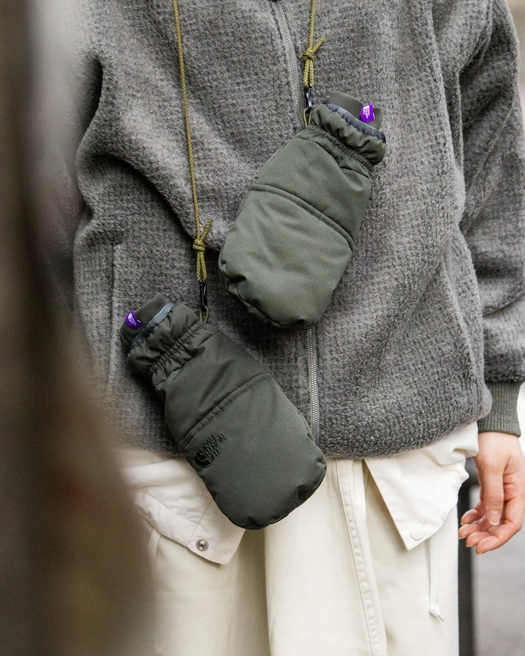 預購┃日本 TNF 紫標 Field Down Glove 保暖 光電子 露指 手套
