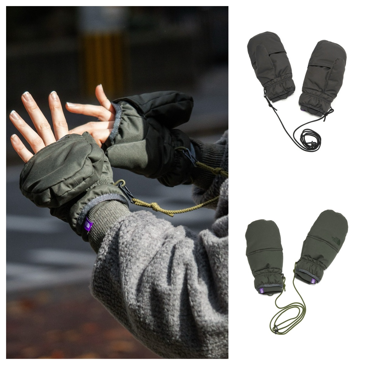 預購┃日本 TNF 紫標 Field Down Glove 保暖 光電子 露指 手套