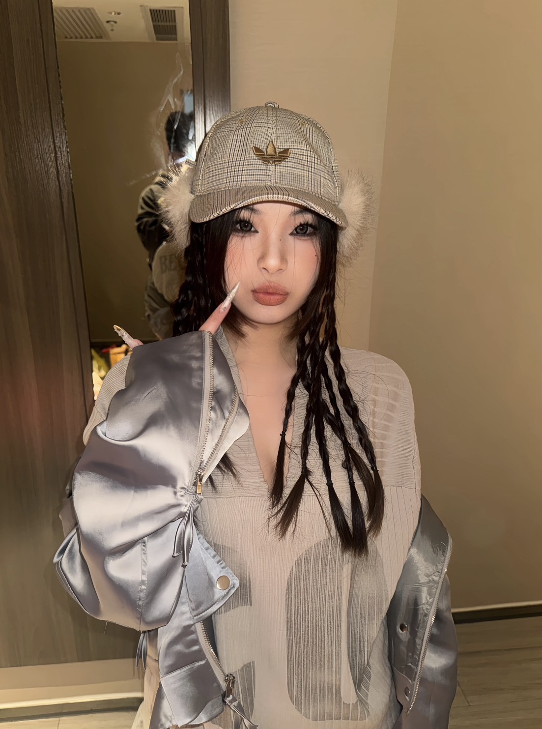 ADIDAS ORIGINALS 蝴蝶結護耳帽 兩色