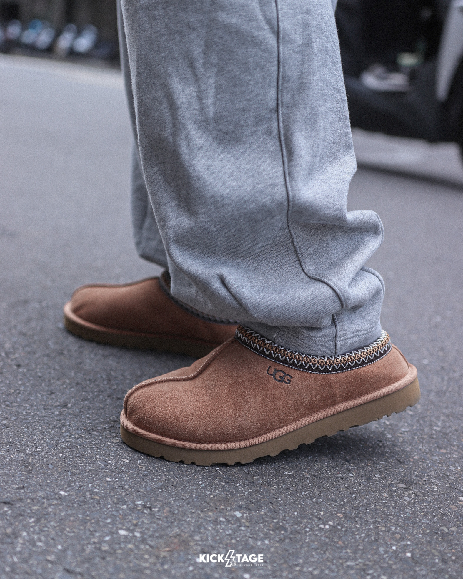 男鞋 UGG Tasman II 黑色 栗子棕 麂皮 羊皮鞋墊 圖驣 復古 毛拖 拖鞋 穆勒鞋【UG1174671】