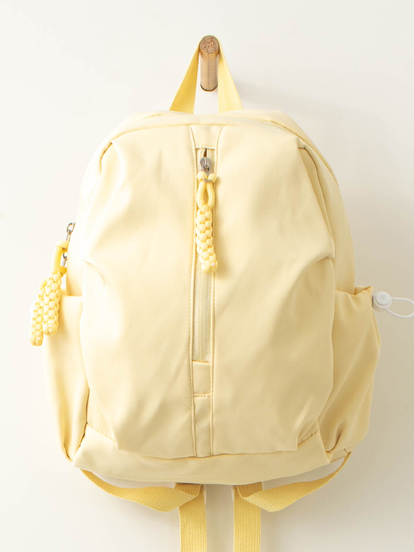 麻花多口袋後背包