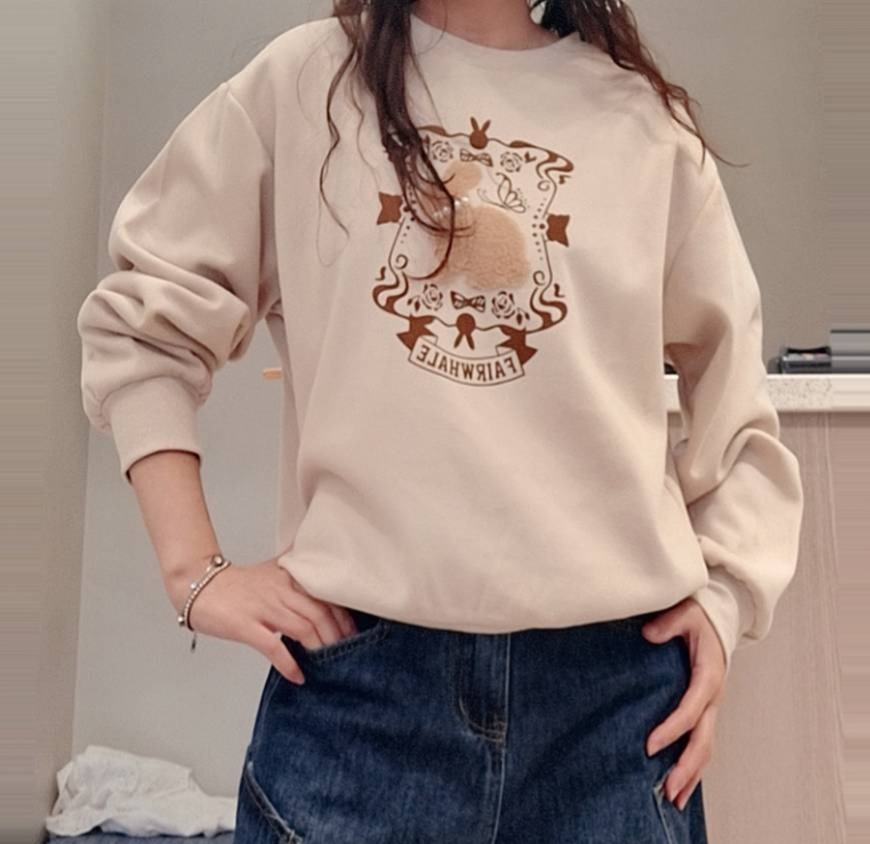 B8124-不退流行造型大學T