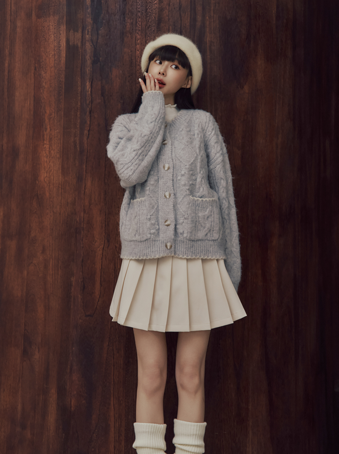 【期間限定】抗皺百褶短裙