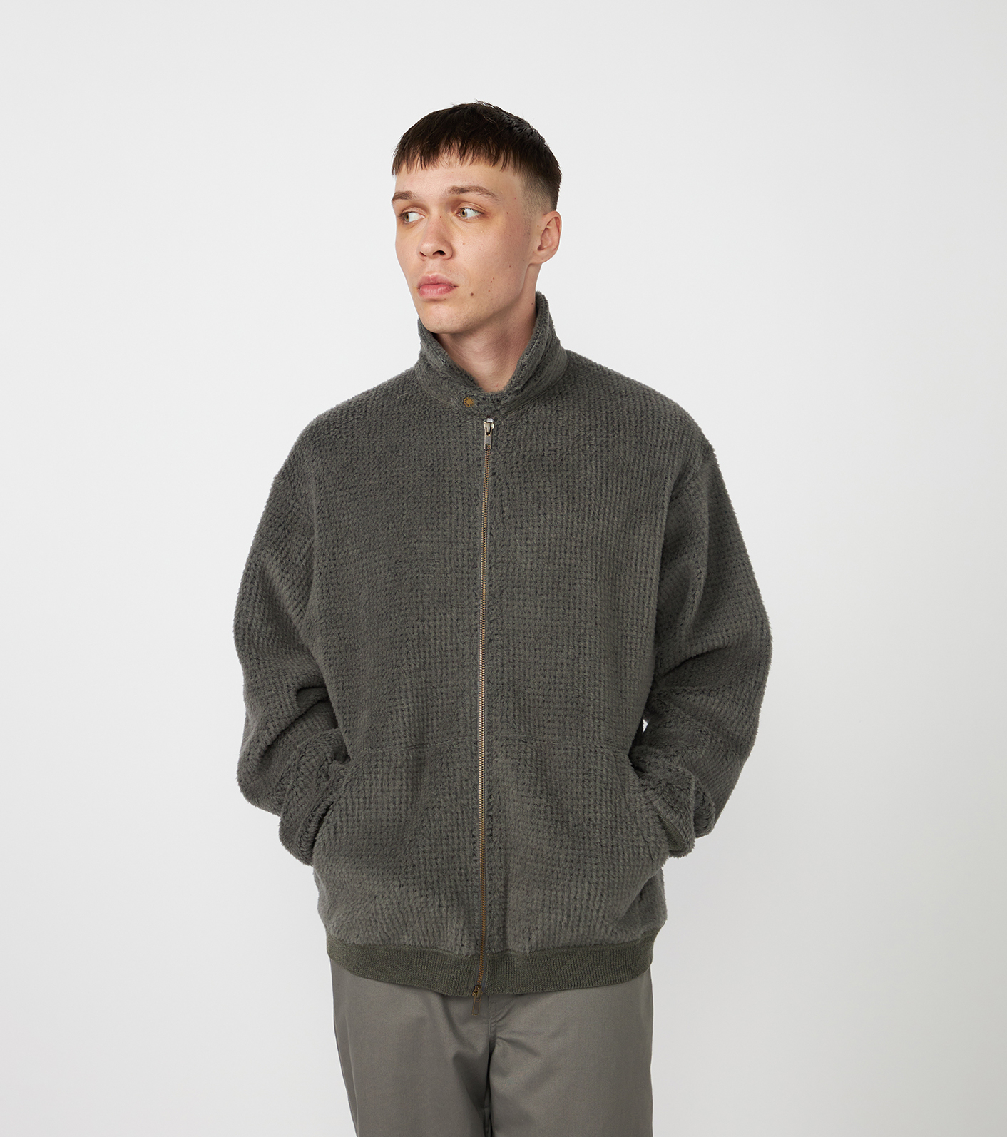 預購┃日本 TNF 紫標 POLARTEC Wool Fleece Sweater Jacket 羊毛刷毛外套