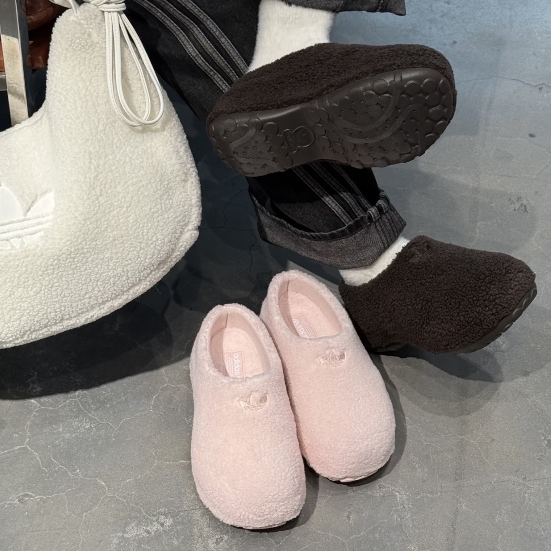 ADIDAS ORIGINALS ADIFOM STAN MULE 羊羔毛 廚師鞋 愛迪達 兩色 JR2346 JR8823