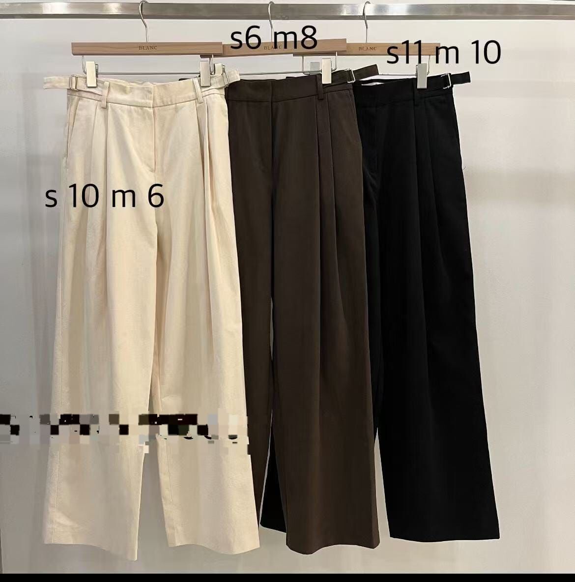 MB5322 高腰兩側扣壓褶休閑褲 *特價* (優惠碼同充值購物金不適用)