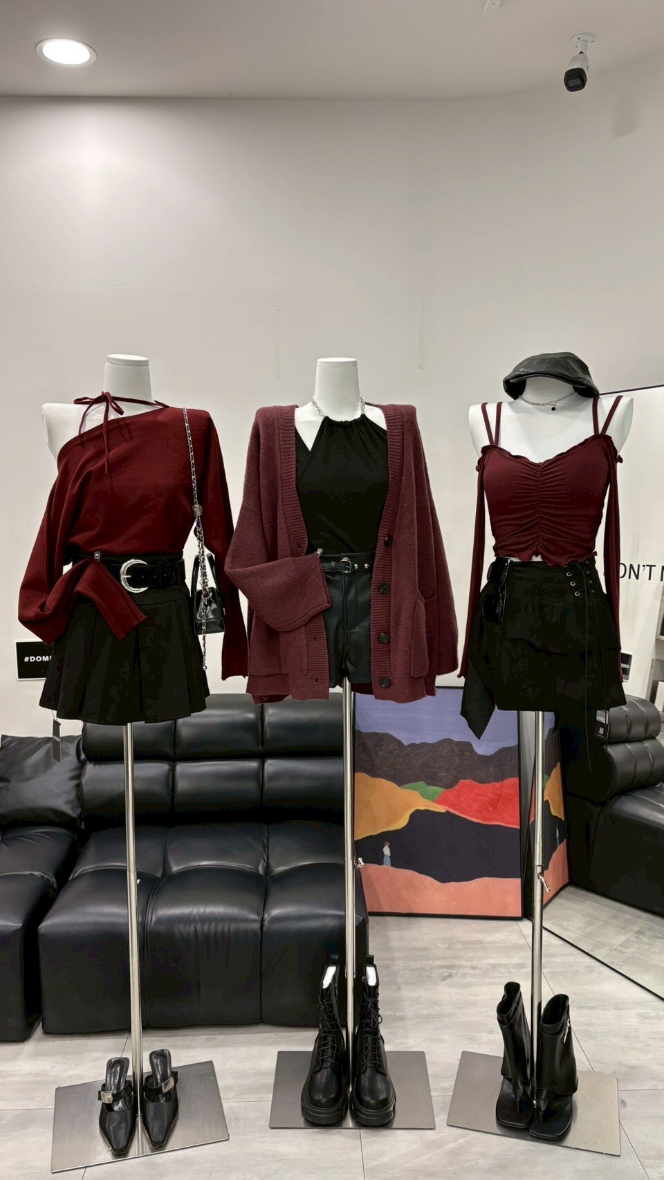 韓系斜肩造型綁帶針織衫(現貨)