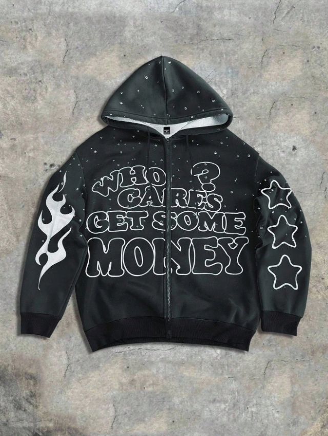 KADMAX大尺碼 - 大碼男特殊網點大印花帽TEE〈KSMS2709〉