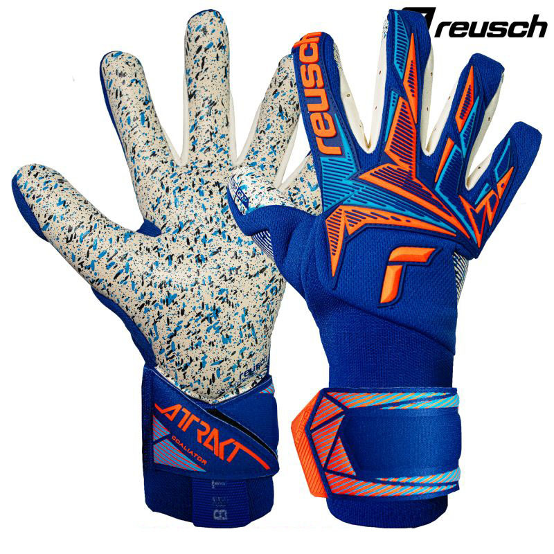 Attrakt Freegel Fusion Goaliator  2026-藍橙色龍門手套