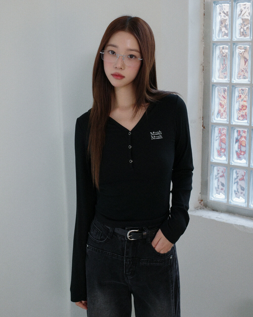 預訂｜MUAHMUAH HENRY NECK HOOD STITCH T-SHIRT