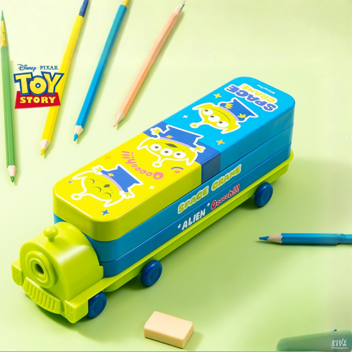 迪士尼反斗奇兵- 火車造型筆盒-三眼仔