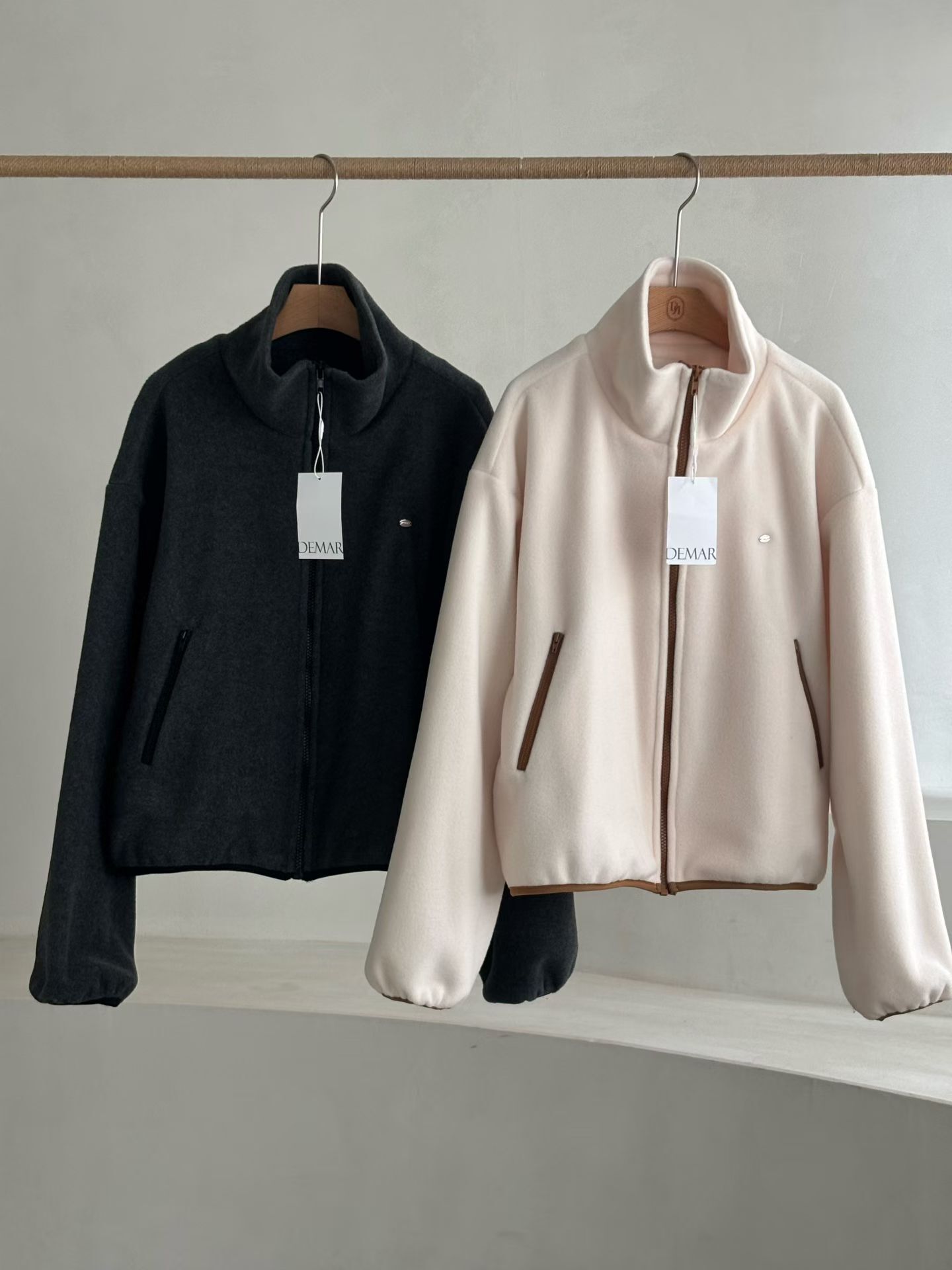 DM5304 企領拉鏈隱形口袋外套