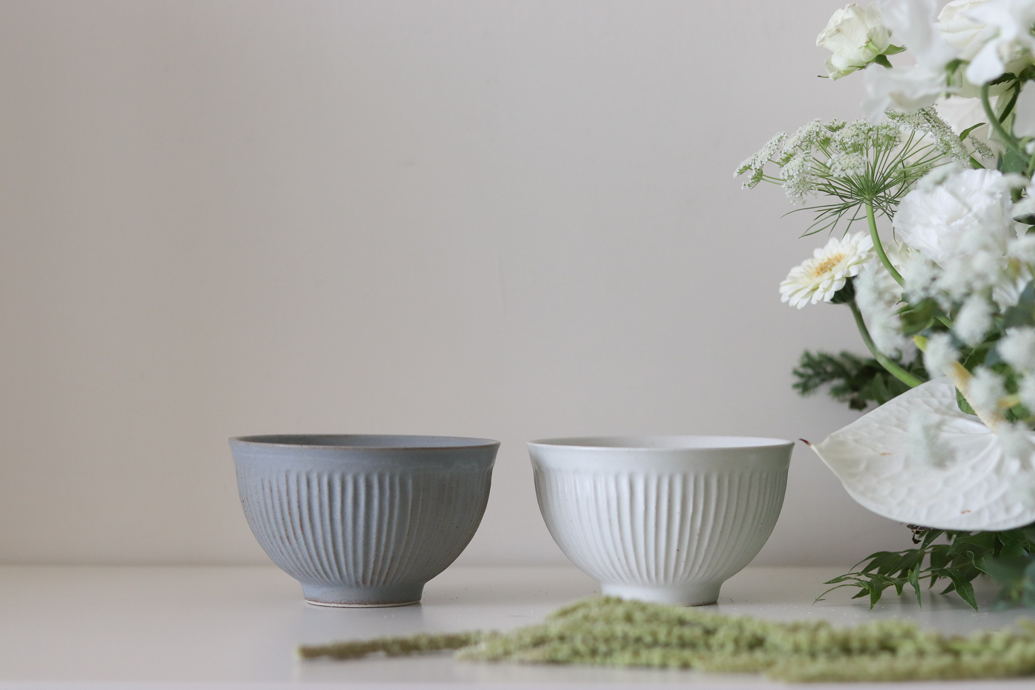 日本 美濃燒 SALIU 刻紋 飯碗