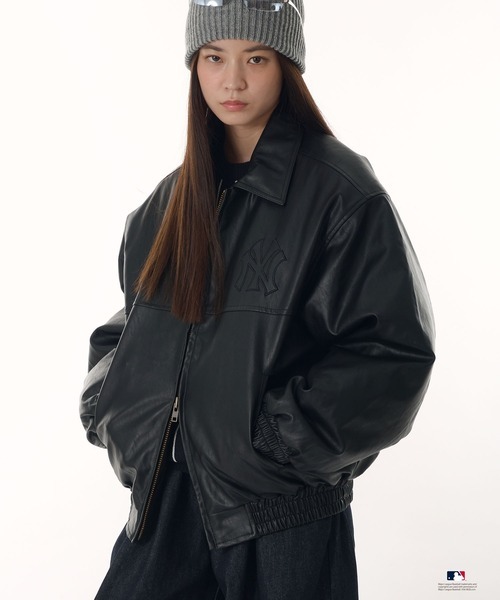 ⚾️ MLB 日本限定拼布刺繡皮夾克