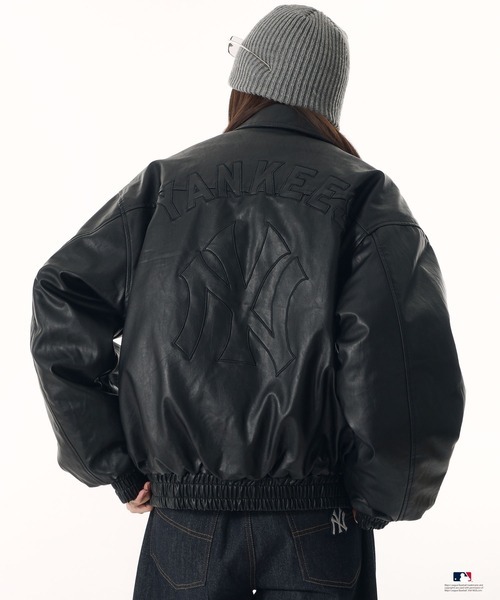 ⚾️ MLB 日本限定拼布刺繡皮夾克