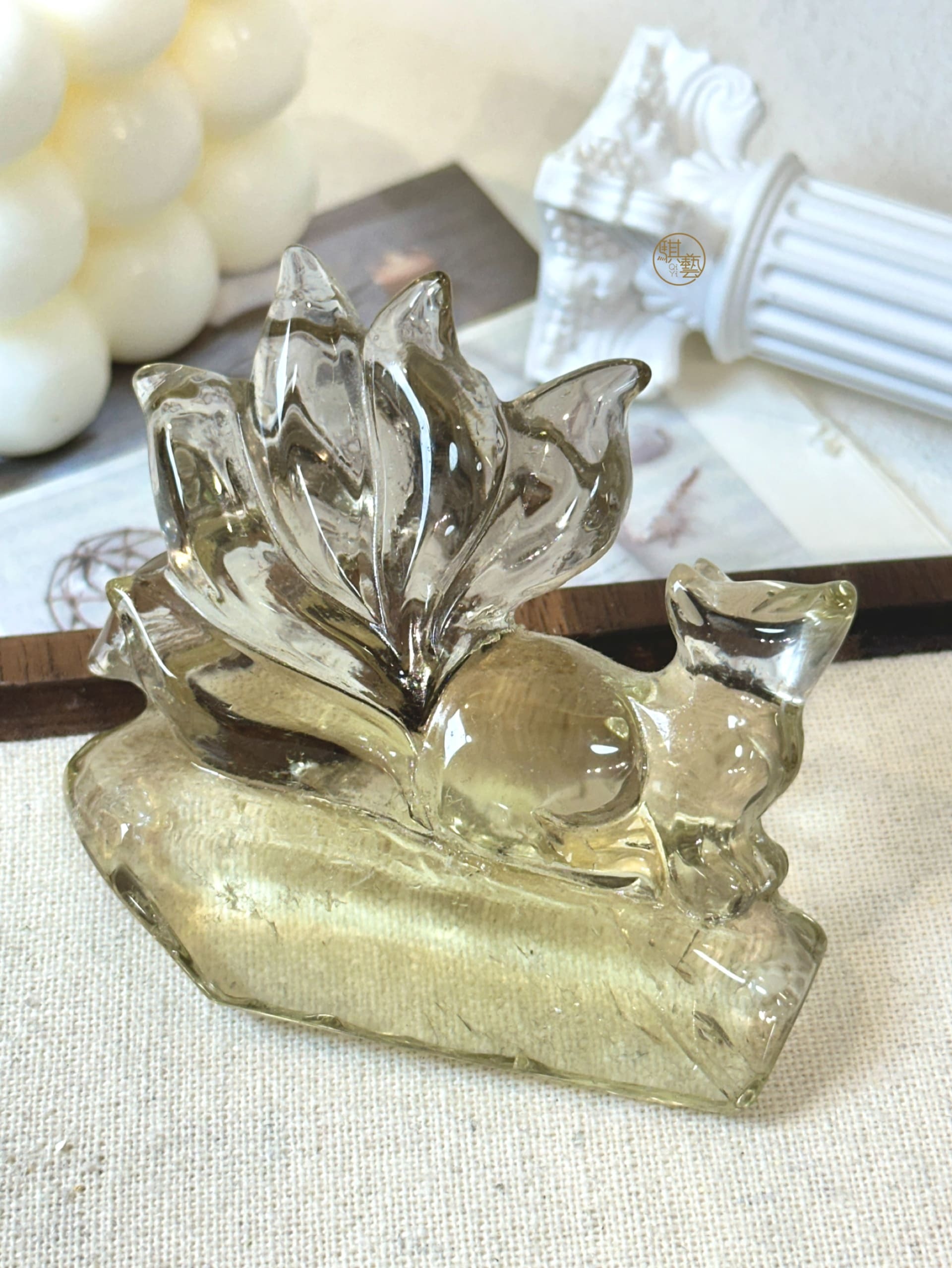 茶晶九尾狐｜穩定氣場・防小人・守護能量