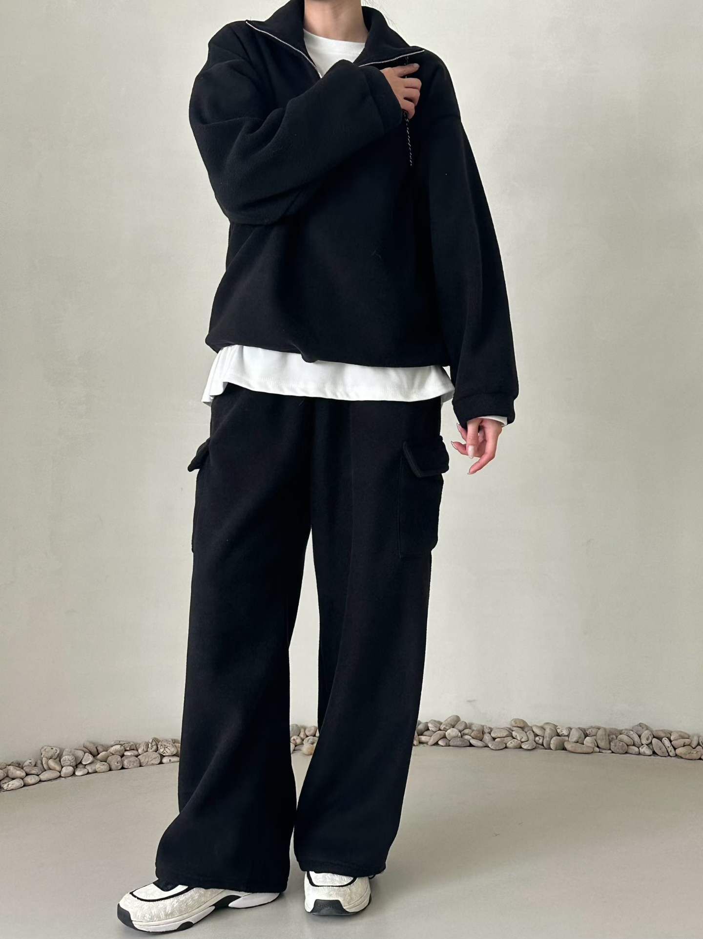 DM5320 橡筋腰棉質工裝休閑褲