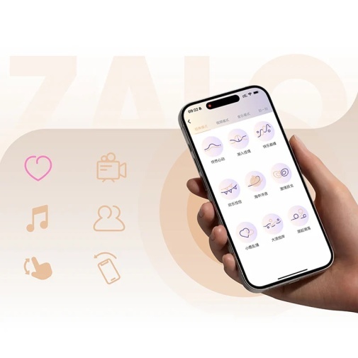 Zalo Apis APP遙控情侶共震陰莖環 - 黑曜石色