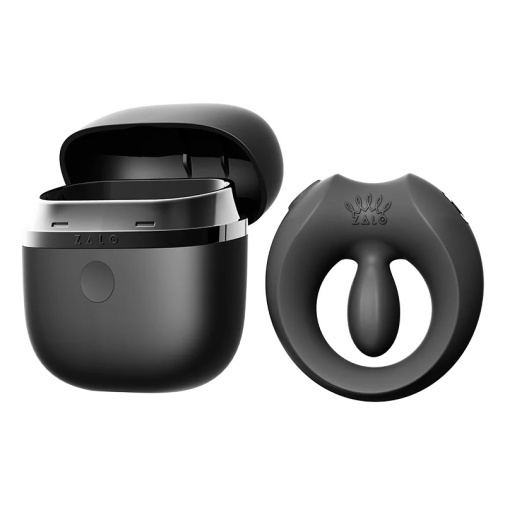 Zalo Apis APP遙控情侶共震陰莖環 - 黑曜石色