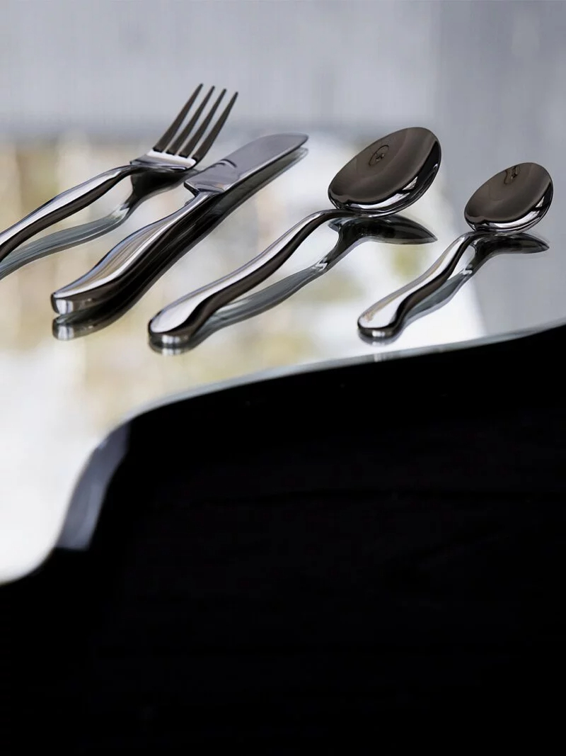 ByOn-Waverly 波浪刀叉湯匙16件組,夢幻般餐具設計組合,刀叉湯匙共16件