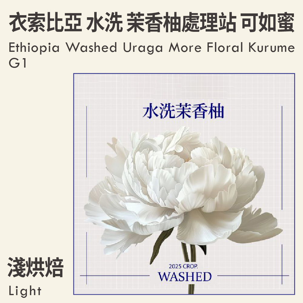衣索比亞 水洗 烏拉嘎 茉香柚處理站 可如蜜 G1