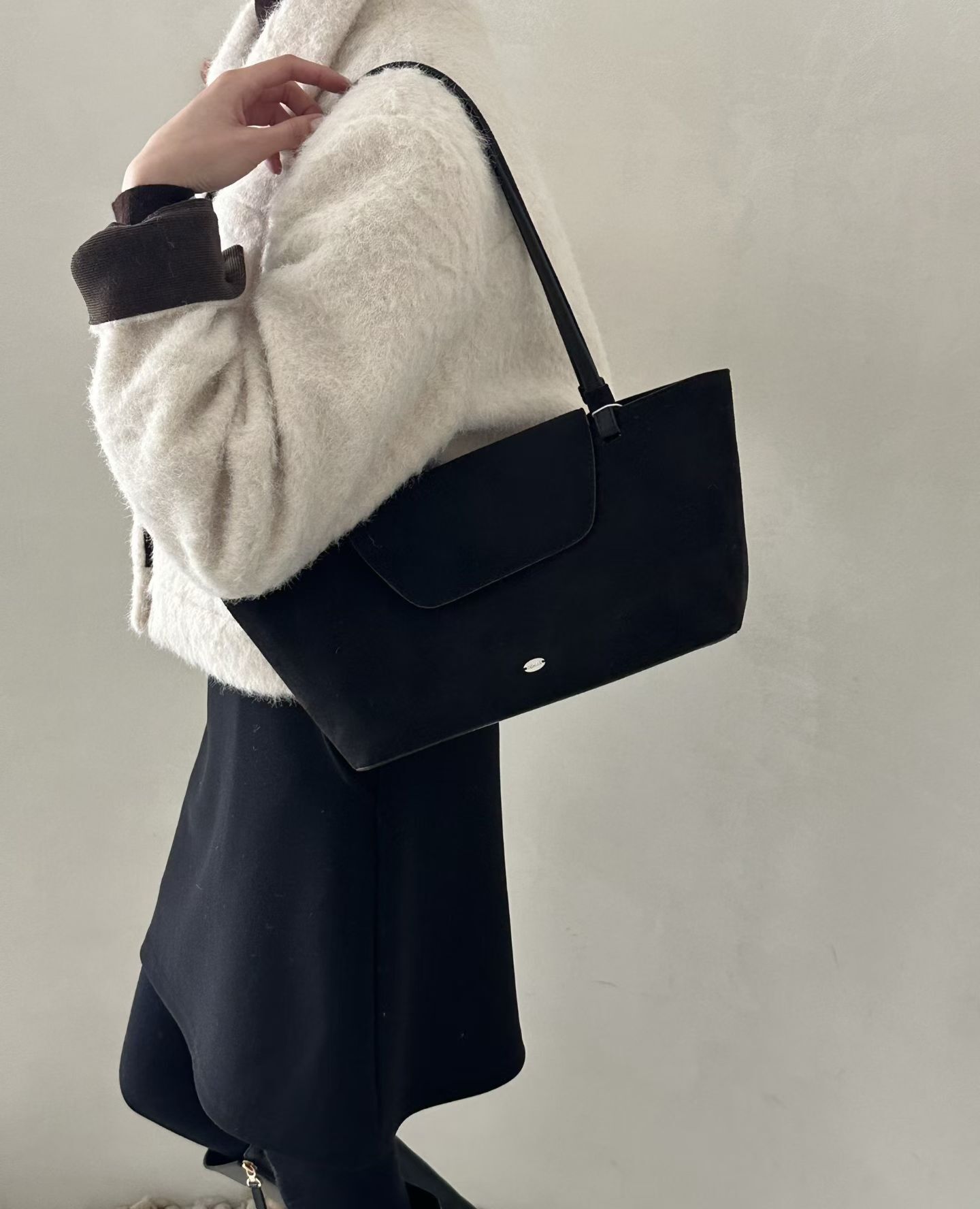 DM5325 簡約絨面單肩包