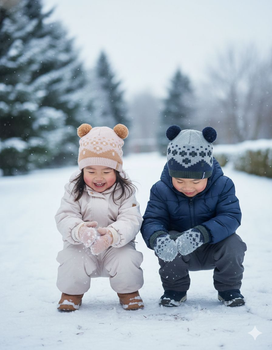 【預購】Q121515 TIMBERLAND Fair Aisle 毛球針織帽與手套套裝