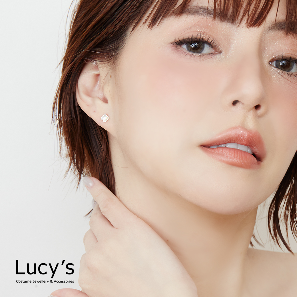 *925純銀〔輕銀系列〕月光花 耳環 (123283)