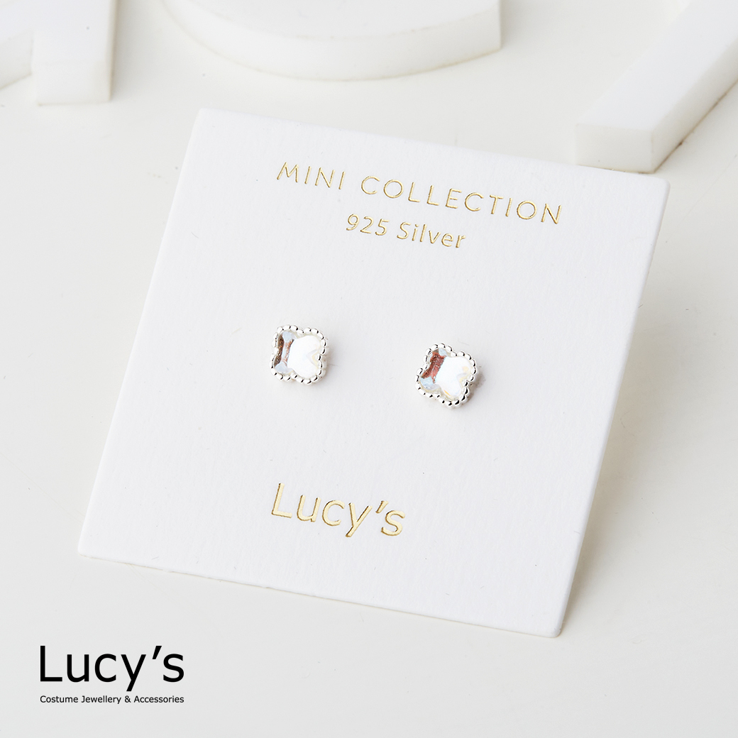 *925純銀〔輕銀系列〕月光花 耳環 (123283)