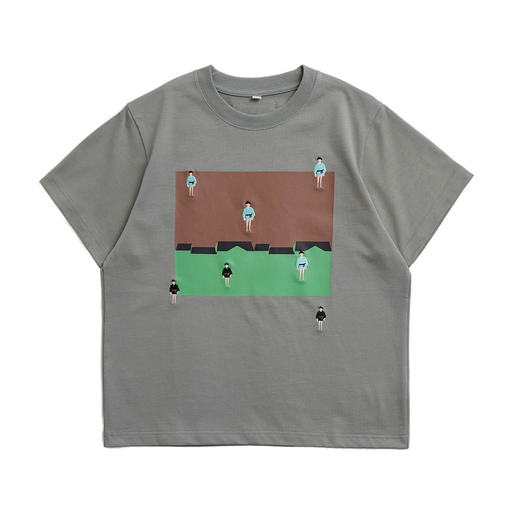 [Empty Cones] Uncle Rain T-shirt Gray