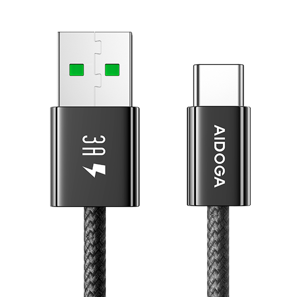 AIDOGA 艾迪伽 Type-C充電線傳輸線編織快充線 QC4.0 FastGo系列 1M 支援iPhone17/16/15系列/安卓手機