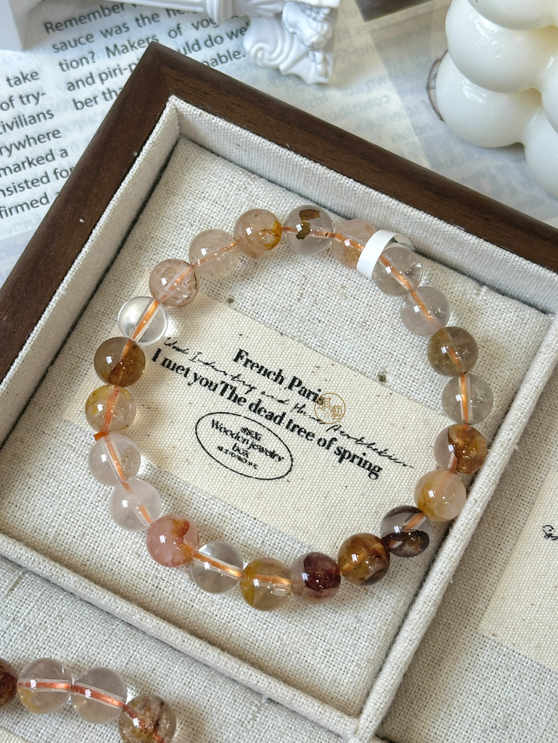 透體膠花8.5mm+｜清透晶體・聚財行動・能量放大