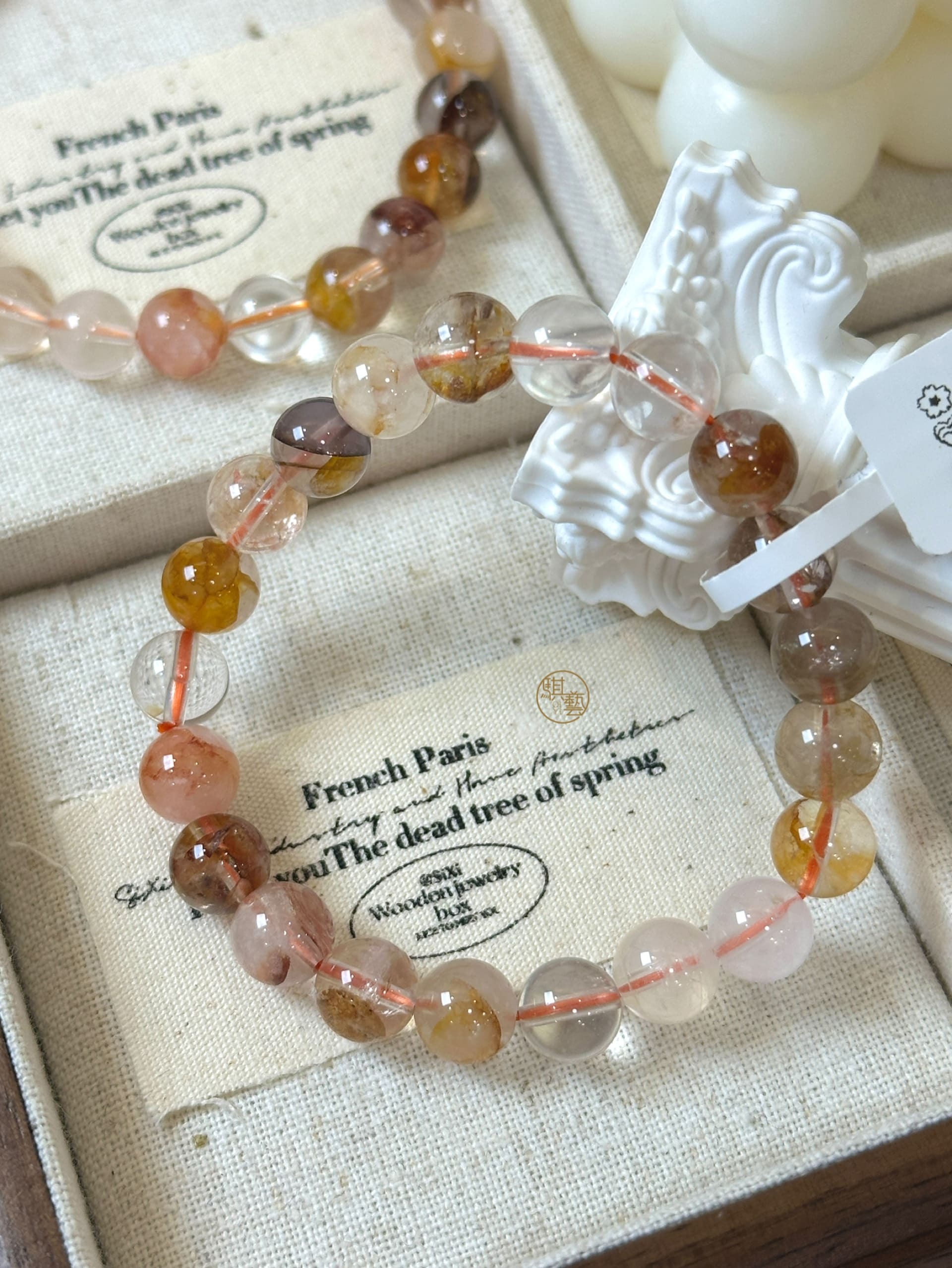 透體膠花8.5mm+｜清透晶體・聚財行動・能量放大