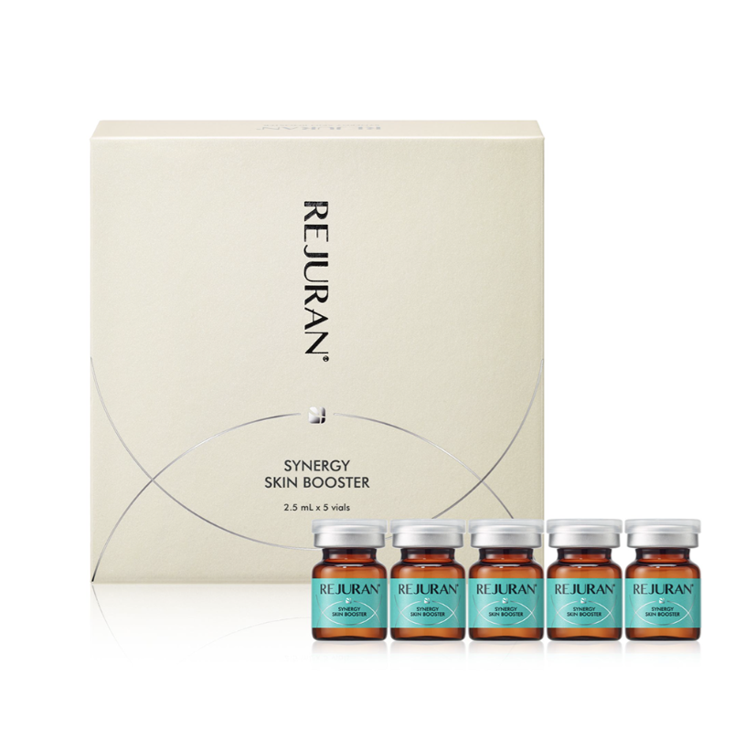 【直播】Rejuran LL121611 SYNERGE Skin Booster 修復水光 (2.5毫升×5瓶) 加送 VT微針精華套裝 (1包45支) + Dr.Face 微針滾輪