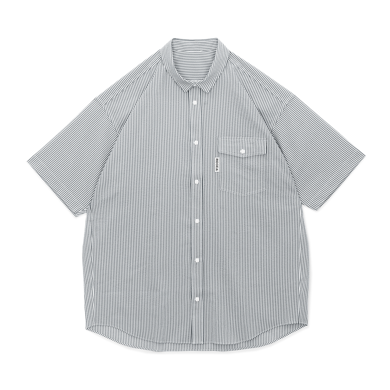 RIDGE MOUNTAIN GEAR BASIC S/S SHIRT STRIPE RIDSH005 GREY/WHITE