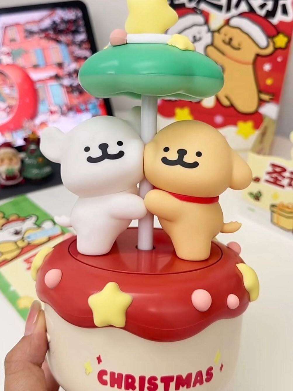 線條小狗 聖誕限定 旋轉木馬 音響