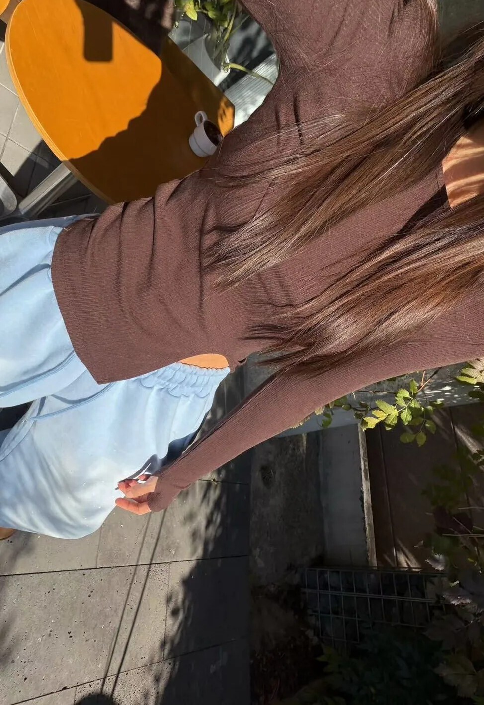 #AD40下擺開衩打底衣(白/水藍/灰/咖/黑)