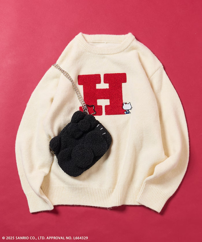 <預購> Hello Kitty × FREAK'S STORE 毛絨鏈條側肩包 (2colors)