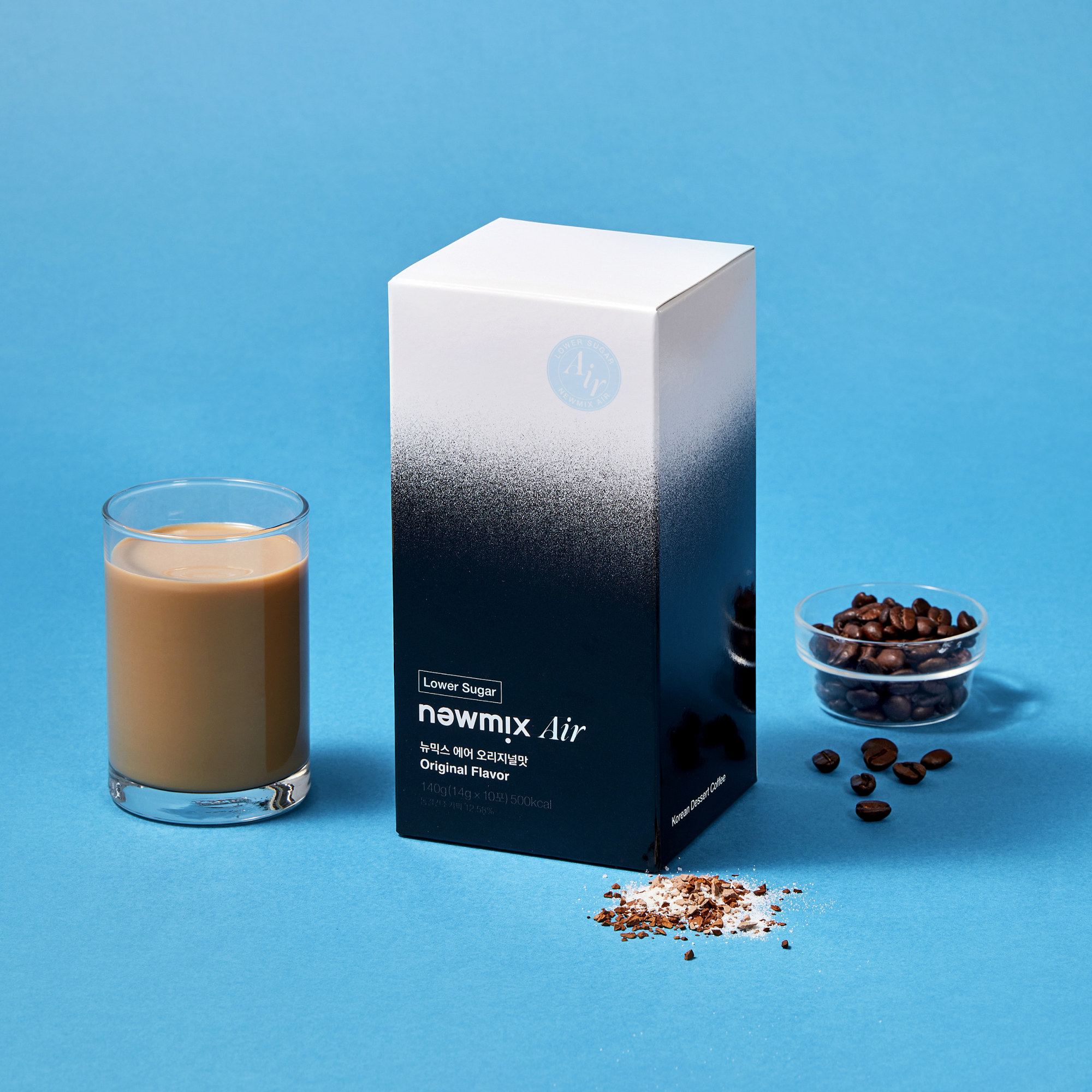 NEWMIX Coffee Air Original Flavor Low Sugar 140 (14g x 10 Packets)