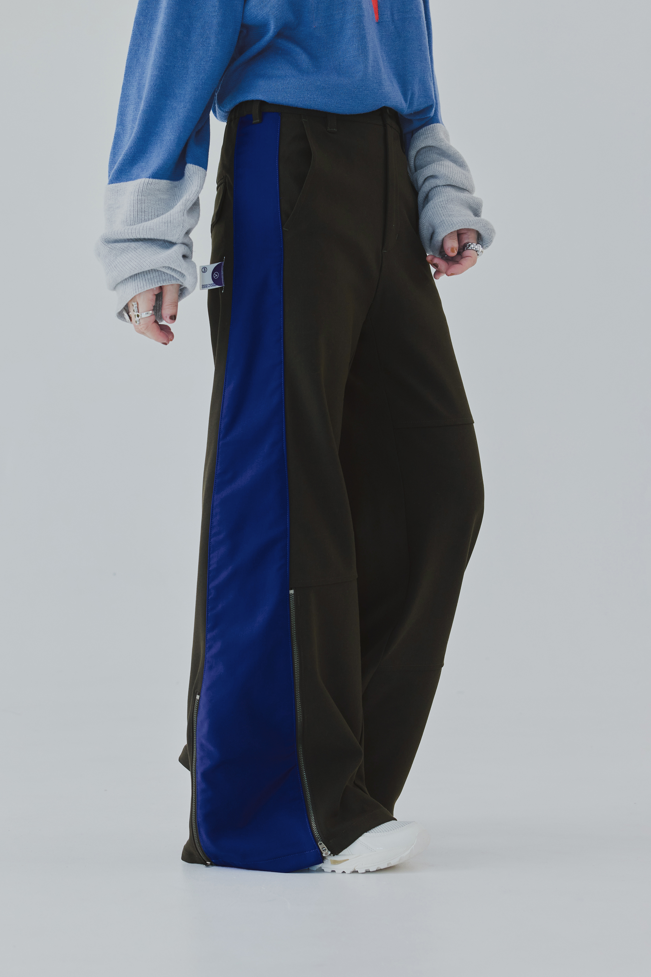 Dual Block Trousers | Olive