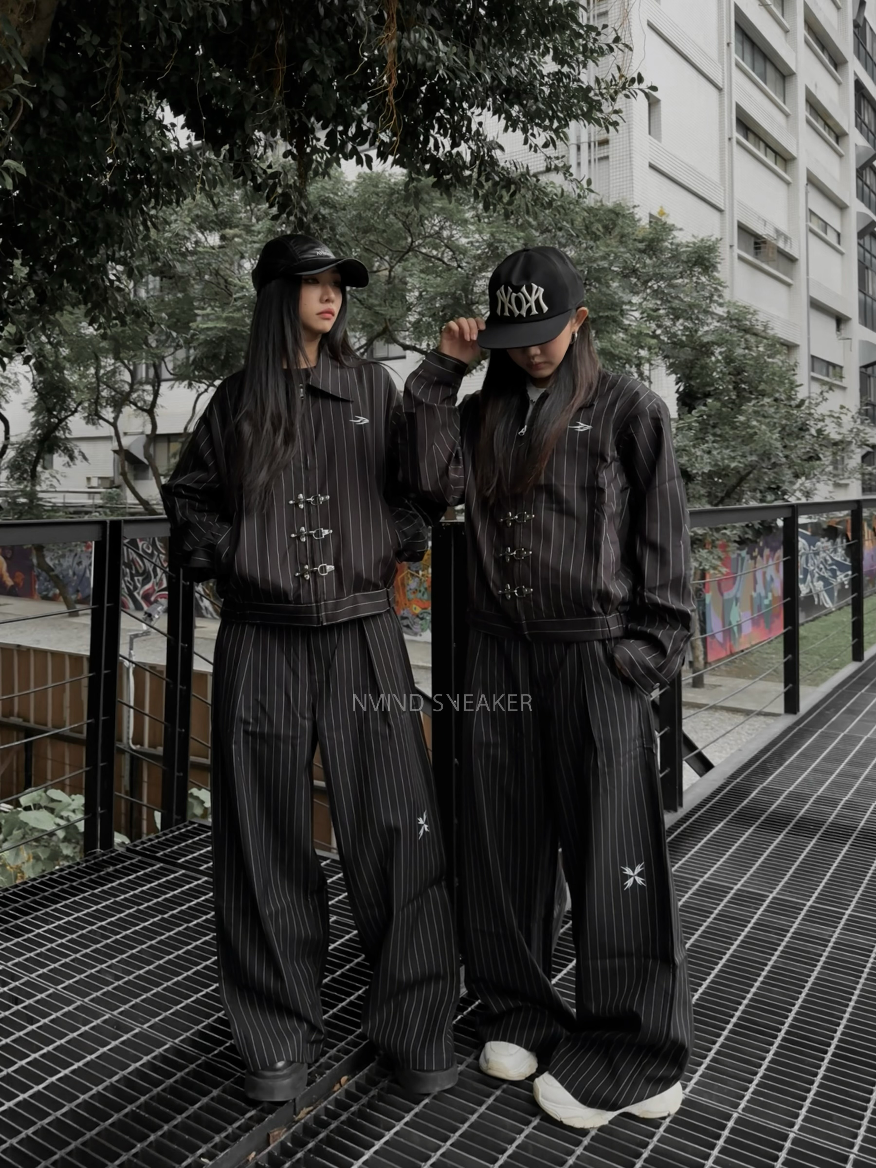 <快速出貨> WBI Mission Dispatch-栖 條紋套裝/外套