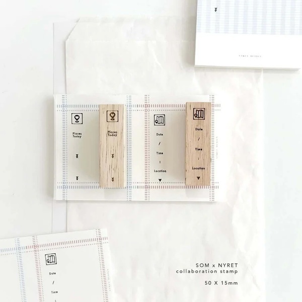 SOM x nyret．Where are you now. 系列印章 共二款