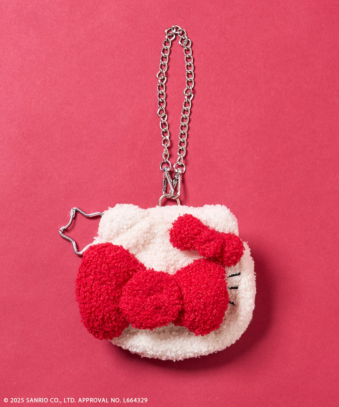 <預購> Hello Kitty × FREAK'S STORE 毛絨吊飾化妝包 (2colors)