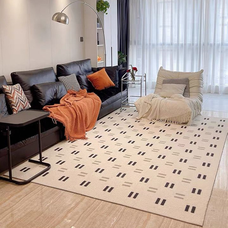 《6475》復古奶油高級客廳地毯((仿羊絨))