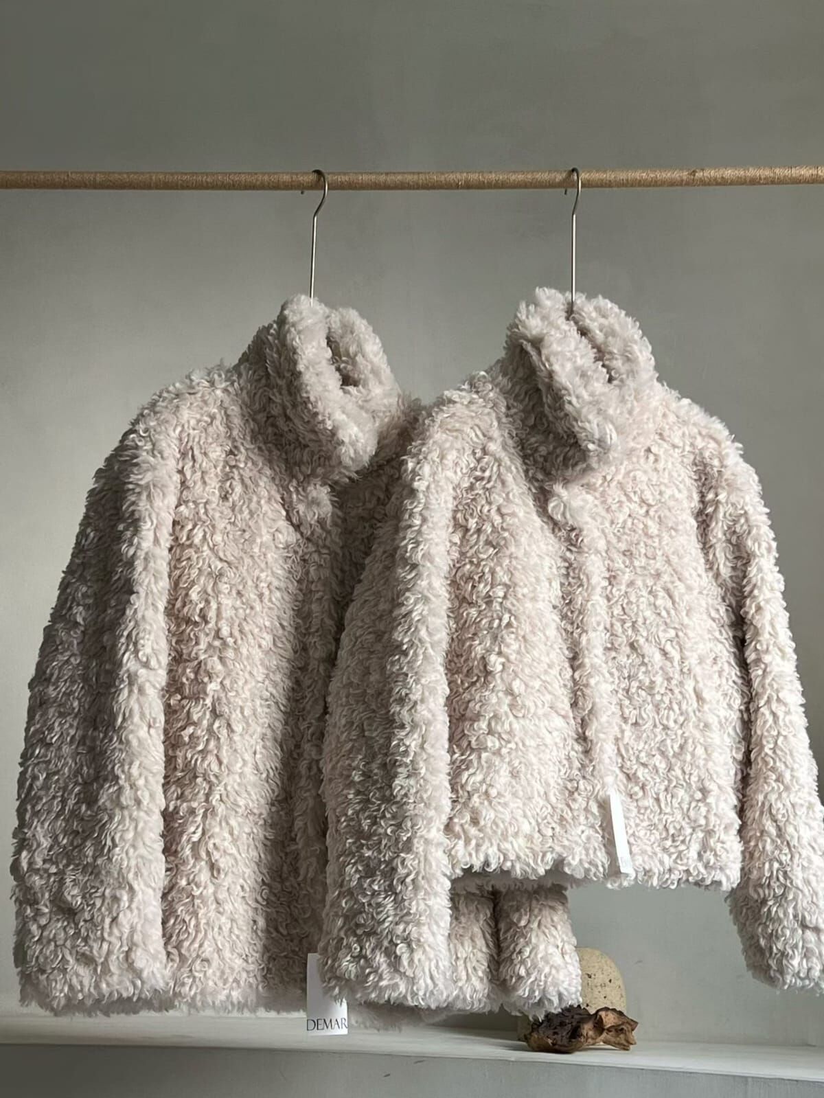 DM5344 樽領滑滑毛毛百搭外套 *長/短版*